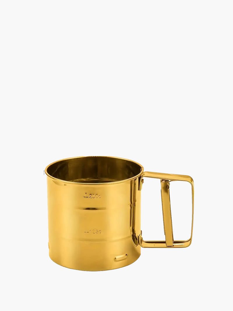 Gold Plated Stainless Steel Handheld Flour Sifter