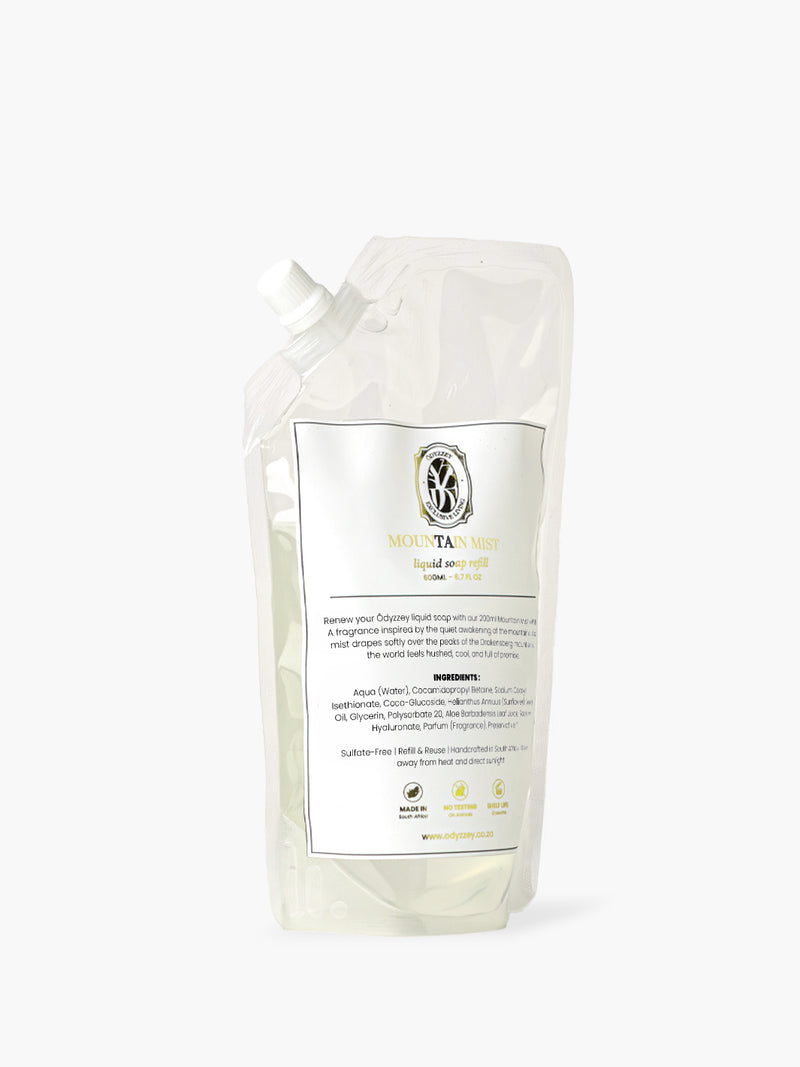 600ml Liquid Soap Refill // Mountain Mist