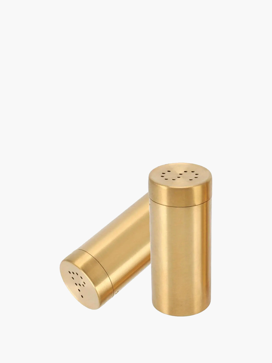 Gold Stainless Steel Salt & Pepper Container Set of 2