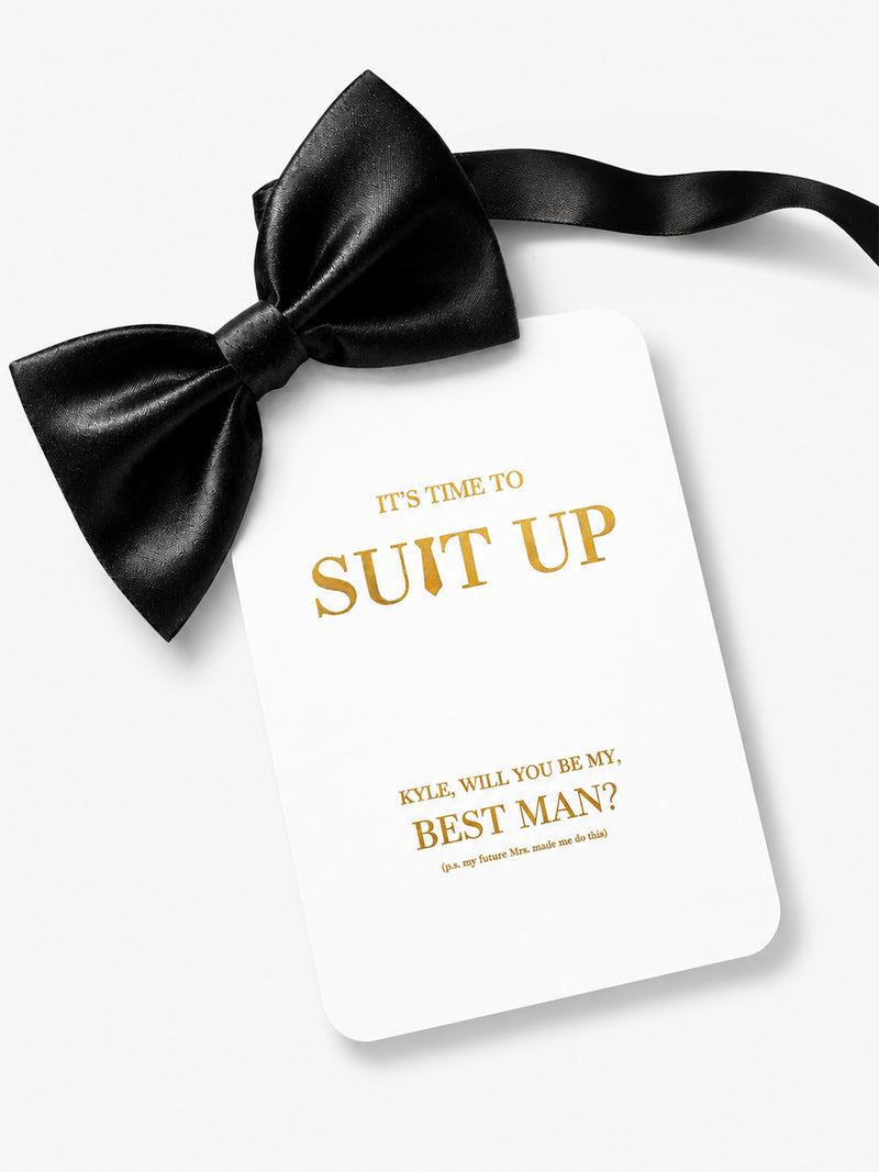 "It's Time To Suit Up" - Card