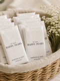 Personalised Happy Tears Wedding Tissue Packs - Pack of 10