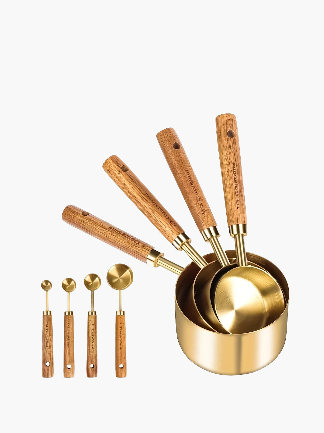 Measuring Cups and Spoons - Set of 8