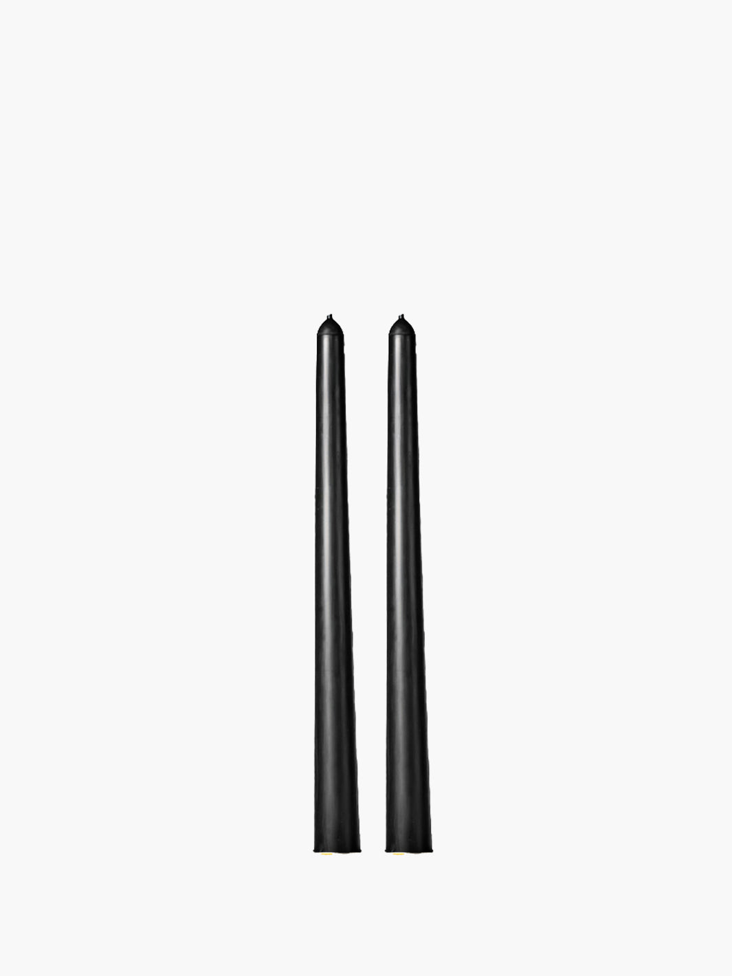 Black 35cm Taper Candles