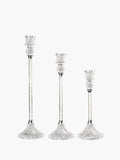 Elegant Crystal like Candle Holders - Set of 3