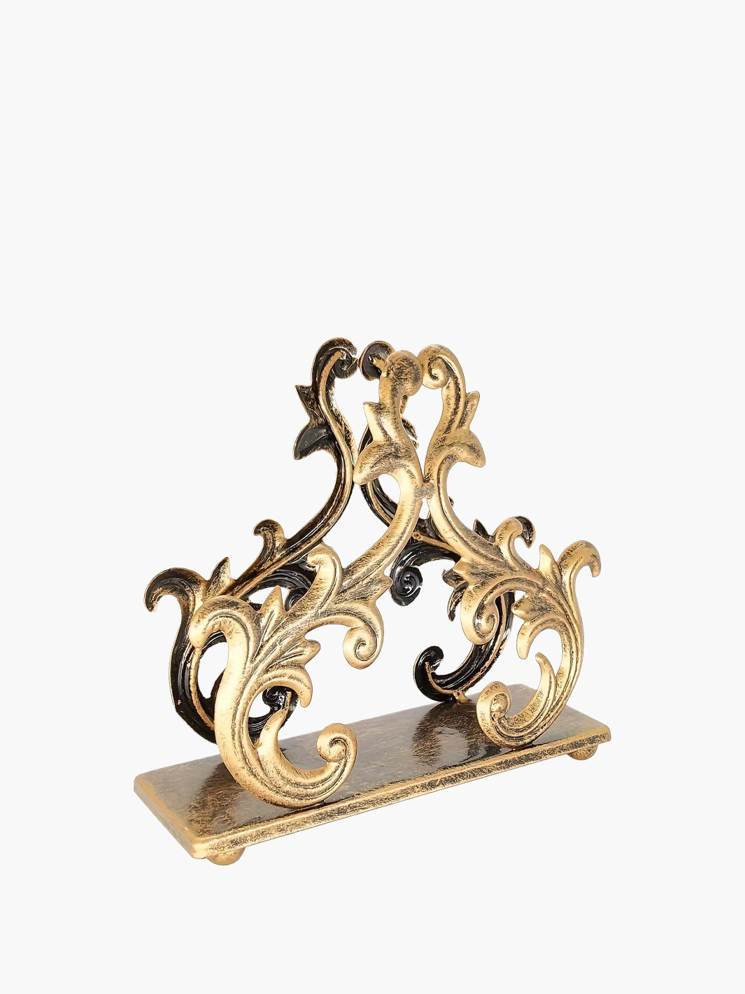 Elegant Bronze Baroque Napkin Holder