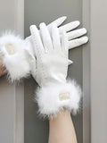 Fluffy Touch Screen Winter Gloves
