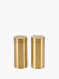 Gold Stainless Steel Salt & Pepper Container Set of 2