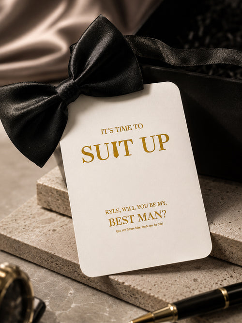 "It's Time To Suit Up" - Card