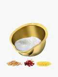 Gold Stainless Steel Rice Washer Strainer Bowl