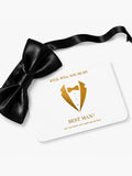 Suit Groomsman Proposal Card