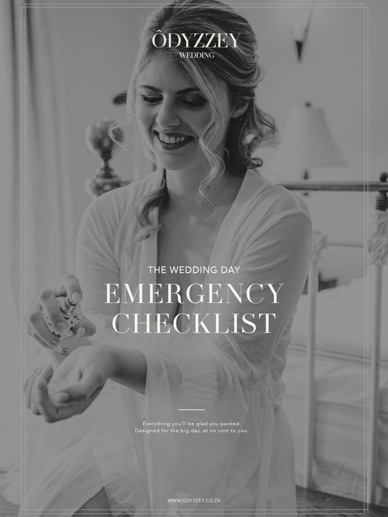 Wedding Day Emergency Kit Checklist — Free Printable