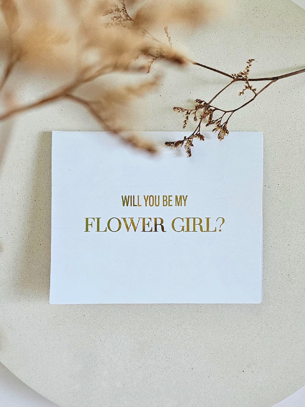 'Will You Be My Flower Girl' Card